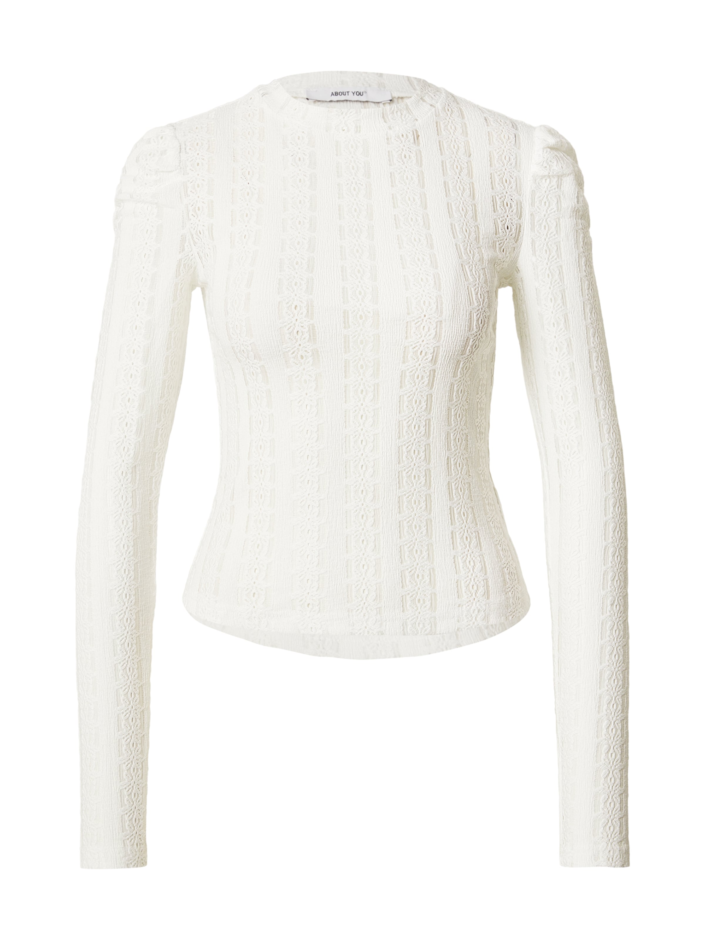 ABOUT YOU Majica 'Liane' | bela barva: sprednja stran