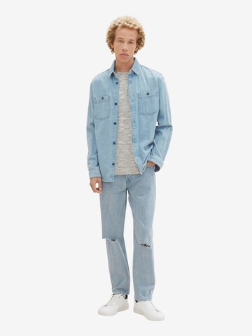 TOM TAILOR DENIM Shirt in Grey