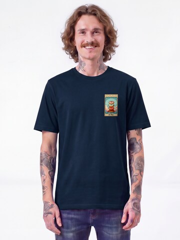 Maglietta 'Tarot The Donut' di Watapparel in blu: frontale