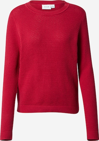 VILA Sweter 'Dalo' w kolorze czerwony: przód