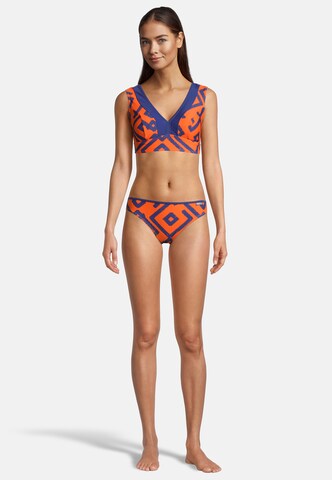 BECO the world of aquasports Bustier Bikini 'Inka Graphic' in Orange