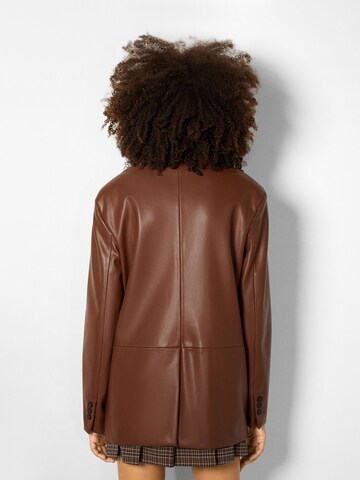 Bershka Blazer in Brown