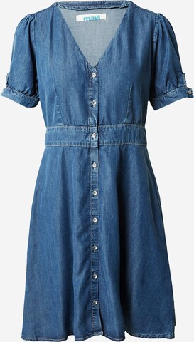 Mavi - Vestido camisero 'Hilda' en azul: frente