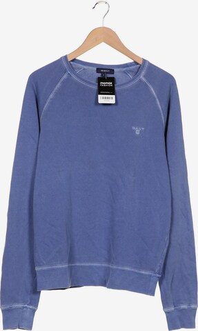 GANT Sweatshirt & Zip-Up Hoodie in M in Blue: front