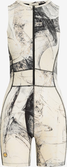 GOLD´S GYM APPAREL Sportanzug 'FAYE' in creme / grau / schwarz, Produktansicht