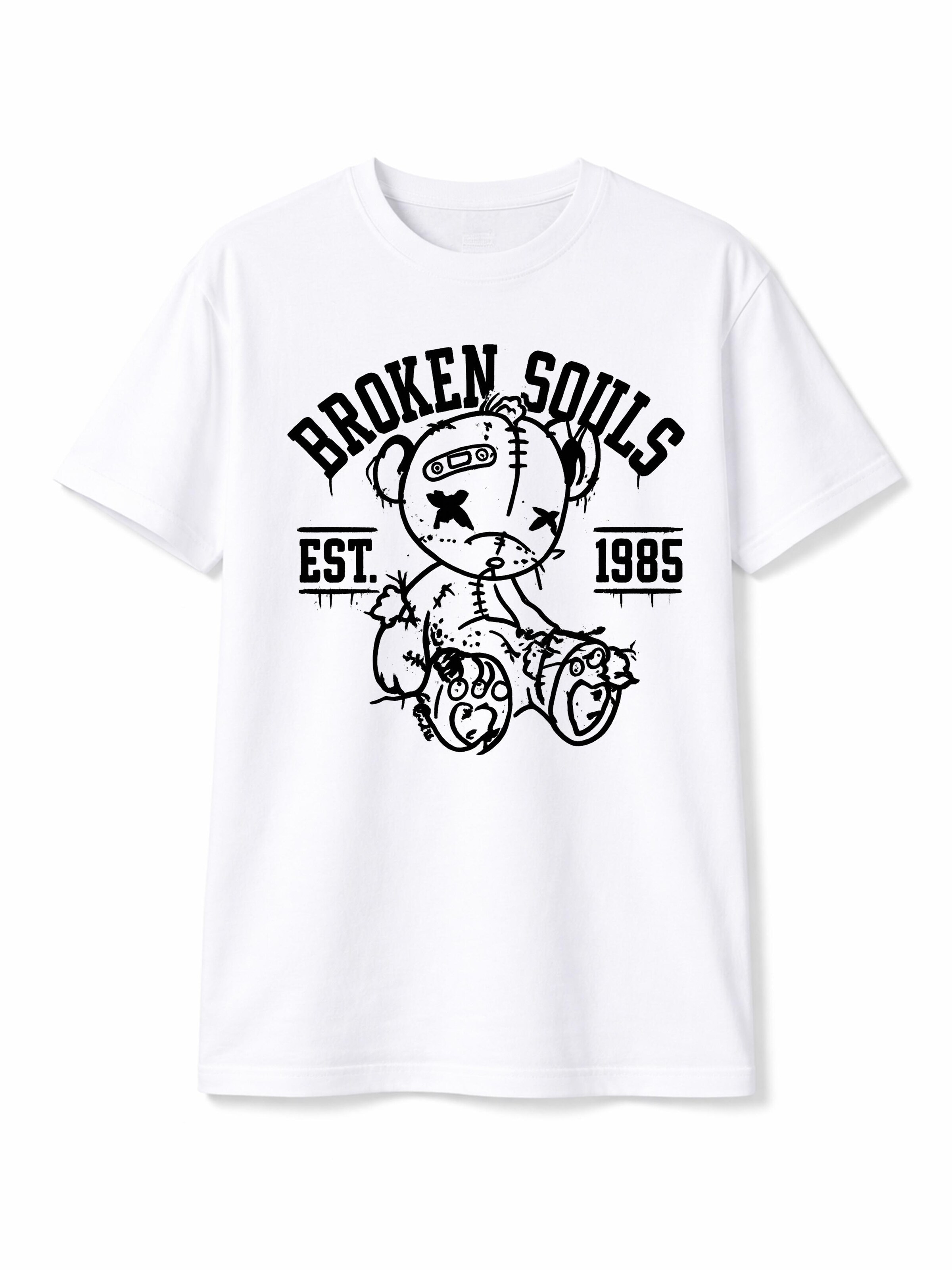 Banco Shirt 'Broken Souls Print Shirt' in White: front