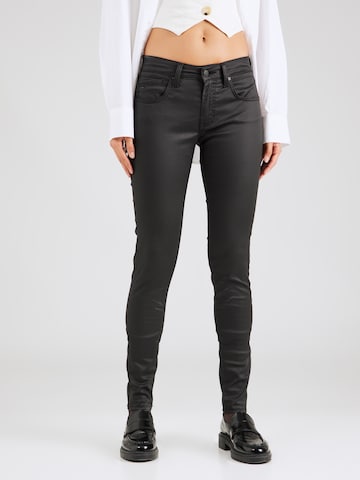 Skinny Jeans 'Adriana' de la Mavi pe negru: față