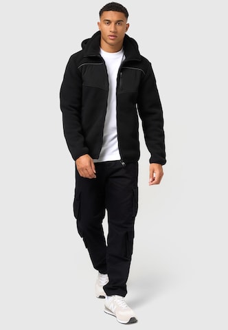 STONE HARBOUR Athletic Fleece Jacket in Black