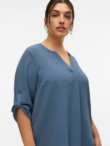 Vero Moda Curve Bluse 'ELVA' in Blau