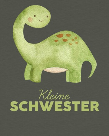 T-Shirt 'Dinosaurier Kleine Schwester' watabout.kids en vert
