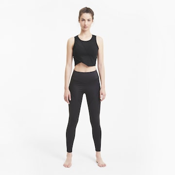 PUMA Bustier Sporttop 'Studio Lace' in Zwart