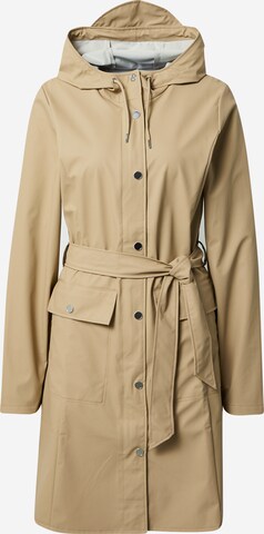 Manteau fonctionnel RAINS en beige : devant