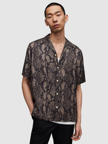 AllSaints Regular fit Button Up Shirt 'RATTLE' in Brown: front