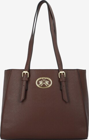 La Martina Shoulder Bag in Brown: front