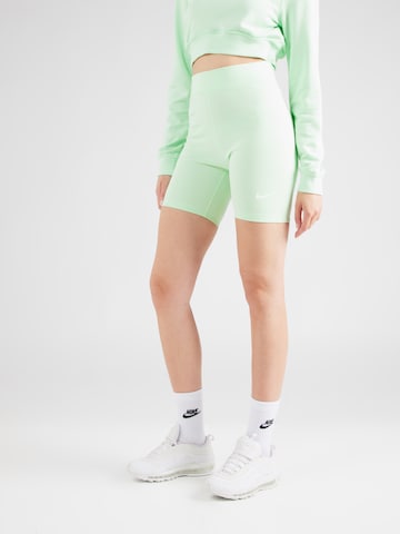 Nike Sportswear Skinny Legíny – zelená: přední strana