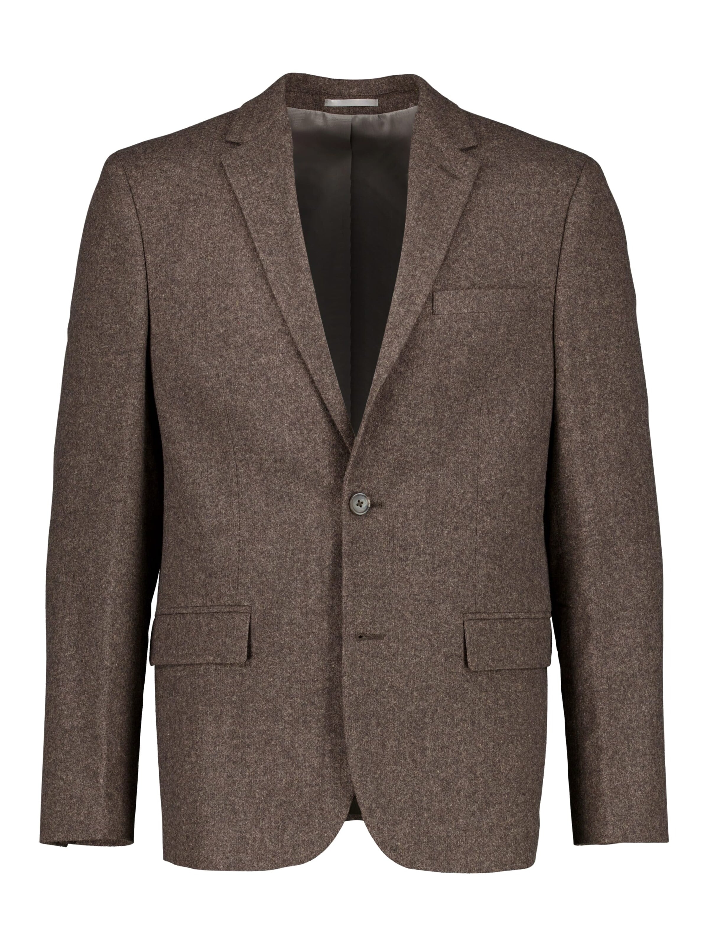 Lindbergh Regular fit Business-colbert in Bruin: voorkant