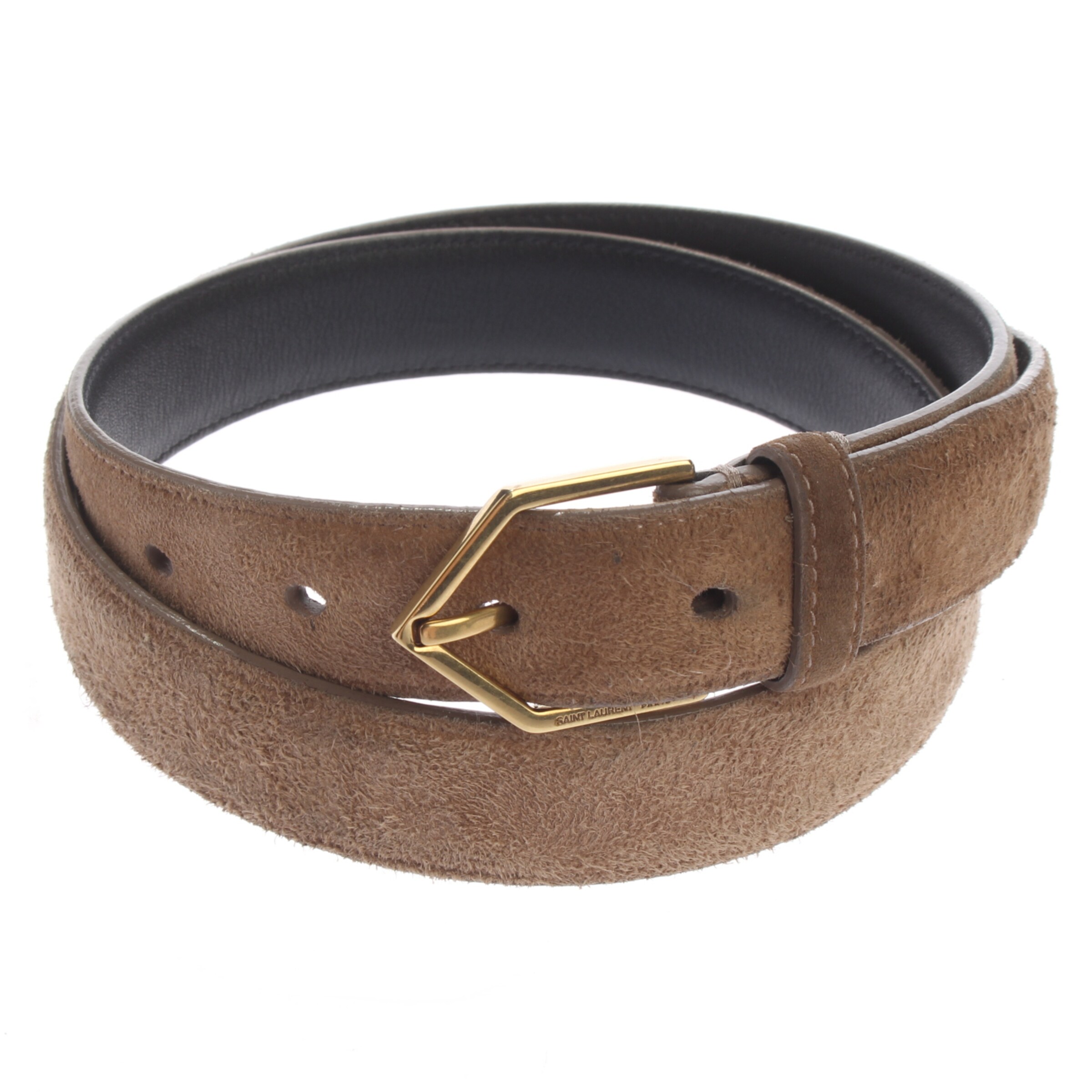 Saint Laurent Gürtel S in Braun: Vorderseite