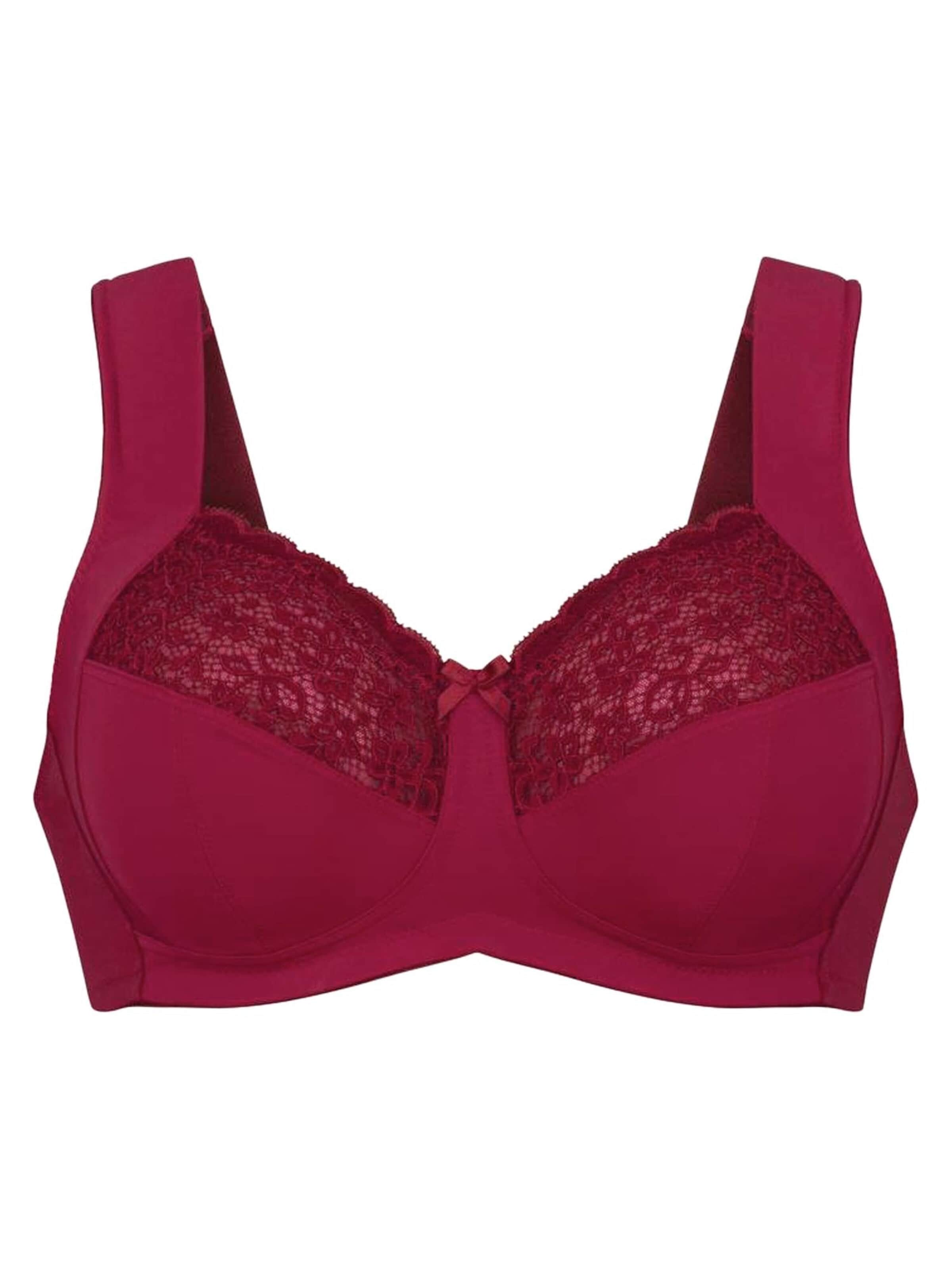 ANITA Minimiser Bra 'Havanna' in Red: front