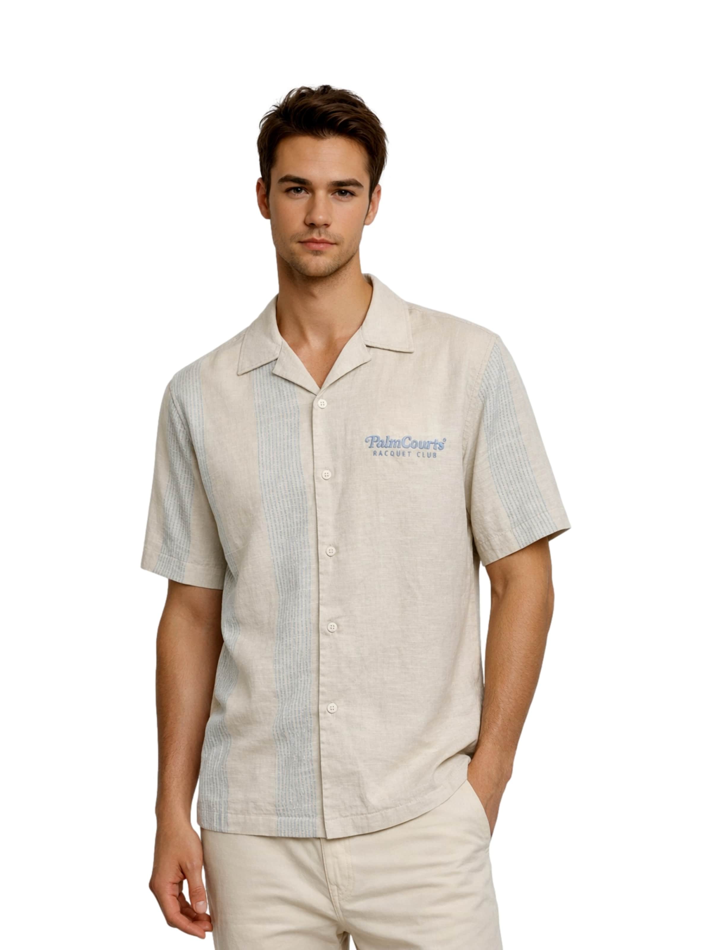 Only & Sons Regular Fit Hemd 'Seio' in Braun: Vorderseite