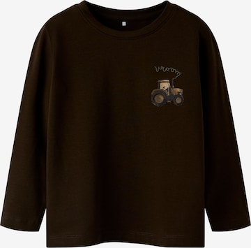 T-Shirt NAME IT en marron : devant