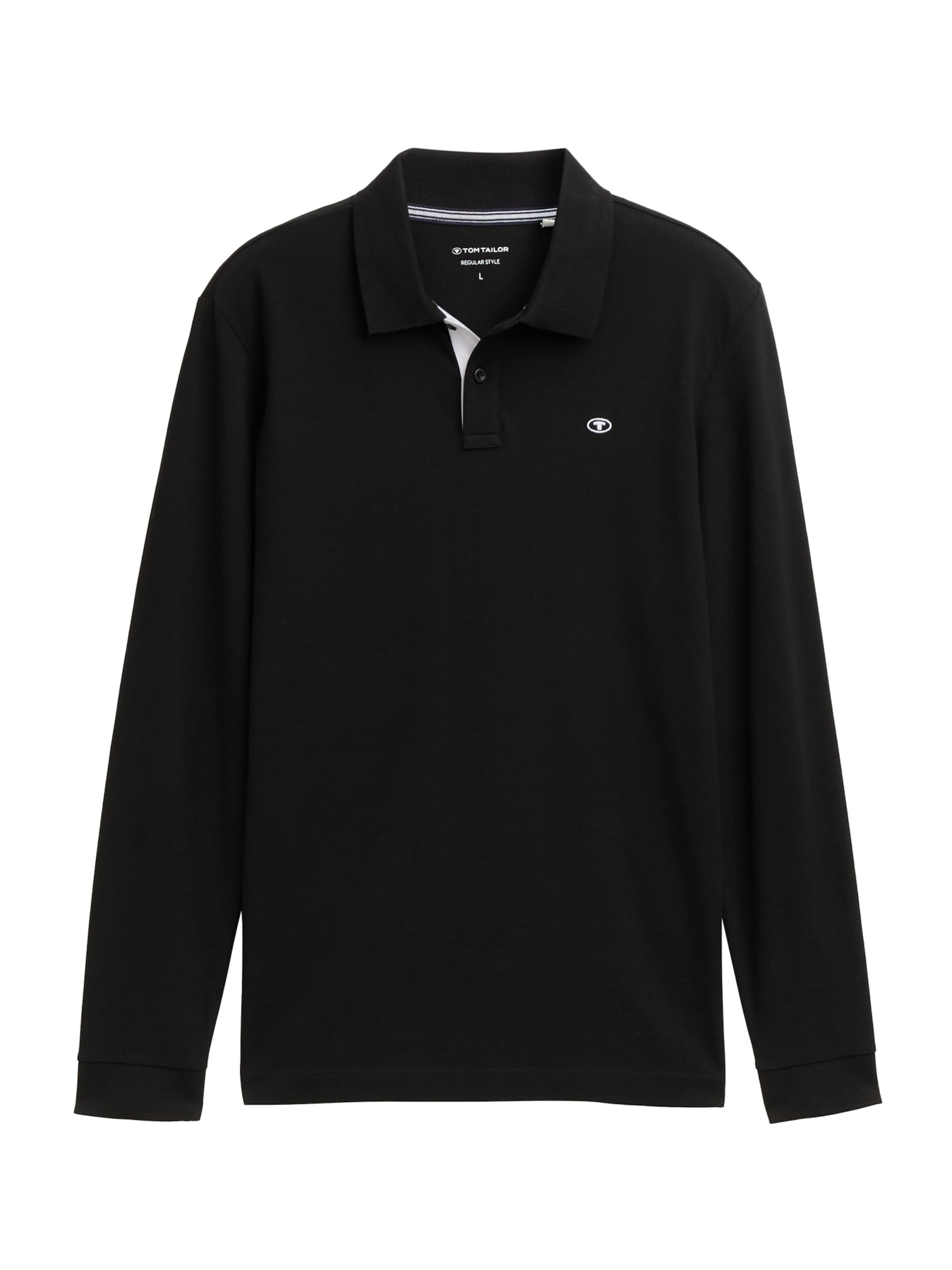 TOM TAILOR Футболка в Черный: спереди