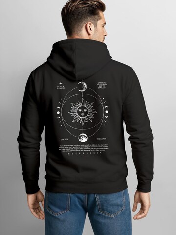 Neverless Sweatshirt 'Spiritual Awareness' in Schwarz