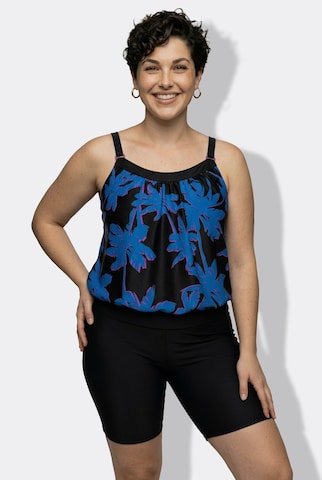 Ulla Popken Tankini in Schwarz: Vorderseite