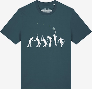 T-Shirt 'Tennis Evolution' Watapparel en bleu : devant