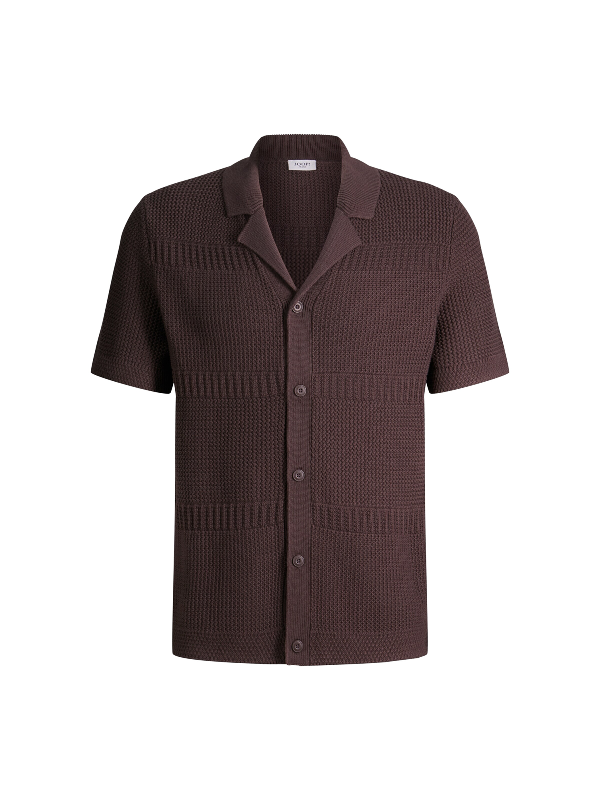 JOOP! Jeans Regular fit Overhemd 'Ilkor' in Bruin: voorkant