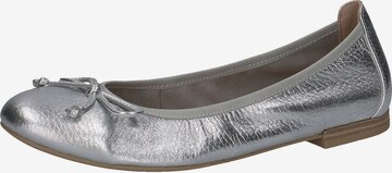 CAPRICE Ballet Flats in Silver: front