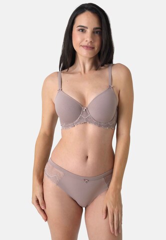 Soutien-gorge sassa en marron : devant