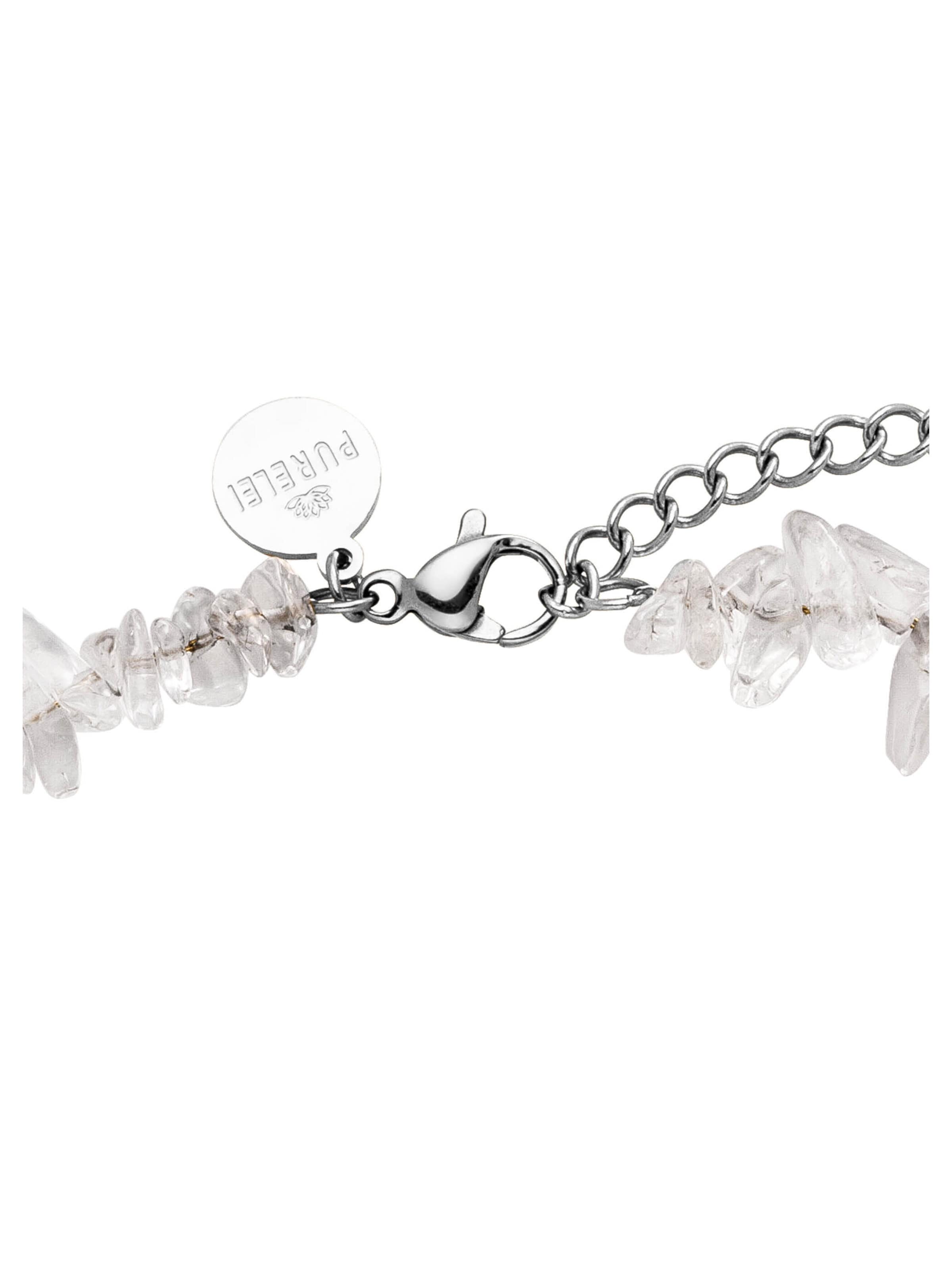 PURELEI - Cadena 'Crystal Wave' en blanco