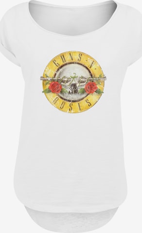 F4NT4STIC Shirt 'Guns 'N' Roses Vintage Bullet Logo' in White: front
