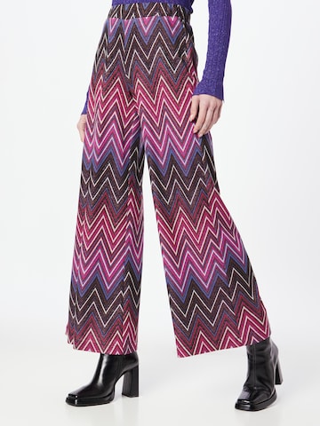 IMPERIAL Wide leg Broek in Gemengde kleuren: voorkant