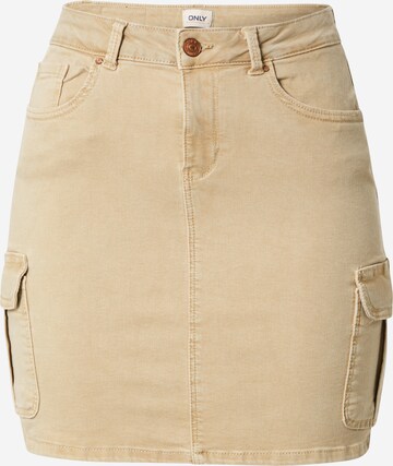 ONLY - Falda 'MISSOURI' en beige: frente