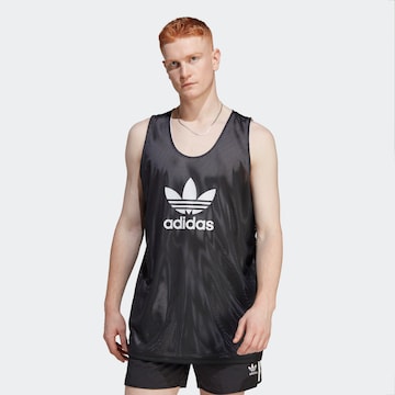 ADIDAS ORIGINALS Shirt 'Adicolor Classics Trefoil' in Black: front