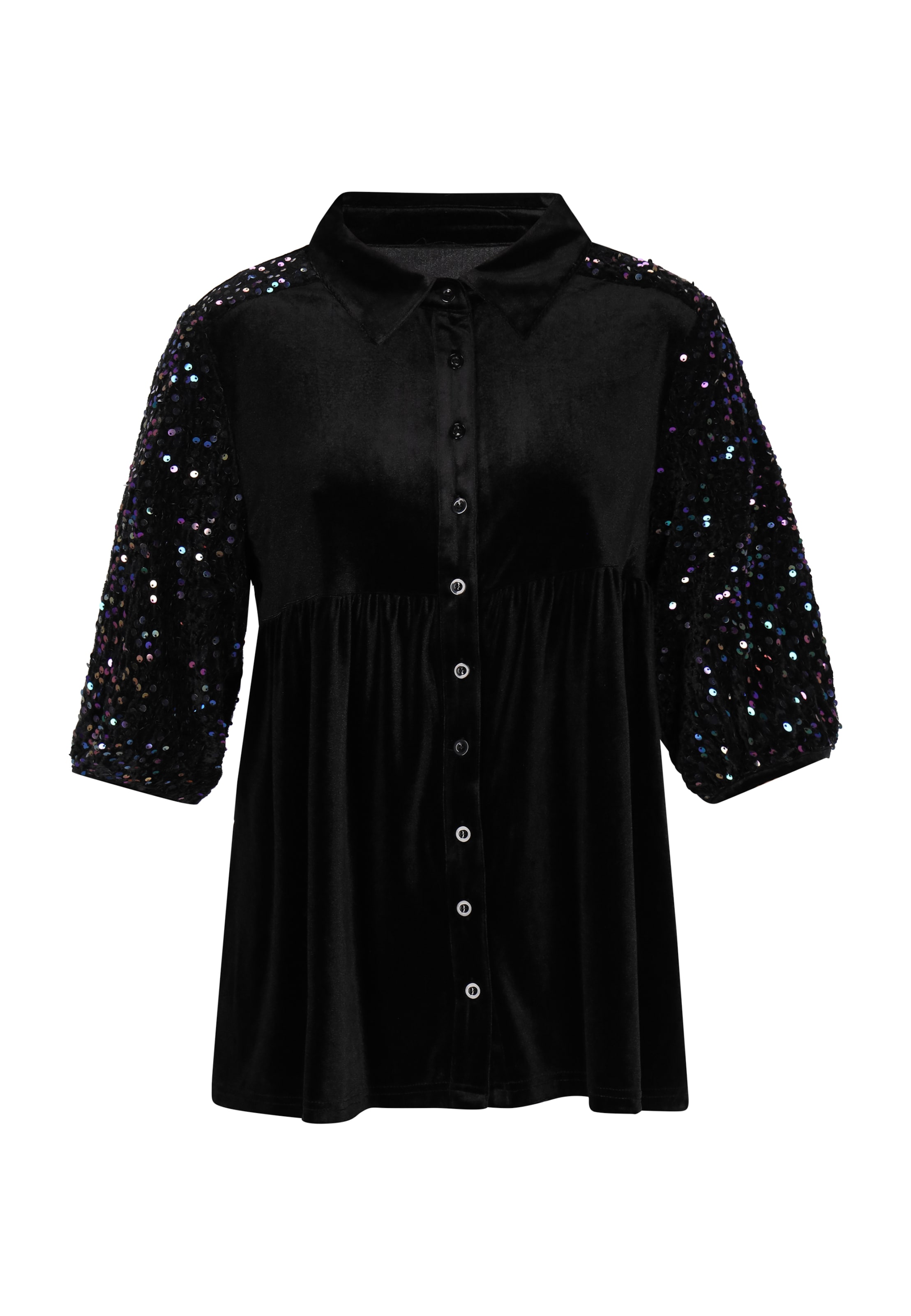 faina Blouse in Black: front