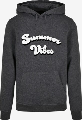 Merchcode Sweatshirt 'Summer Vibes' in Grau: predná strana
