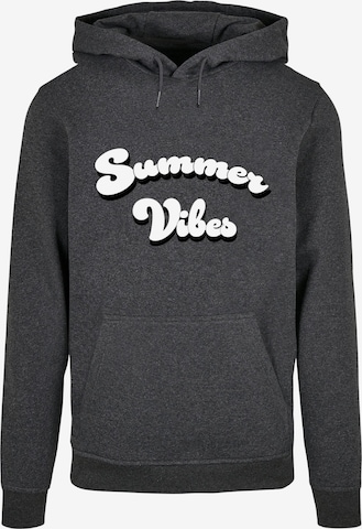 Merchcode Sweatshirt 'Summer Vibes' in Grijs: voorkant