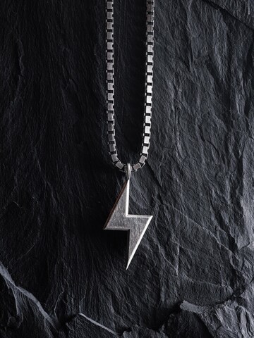 REYTEL Hangers 'LIGHTNING STRIKE' in Zilver: voorkant