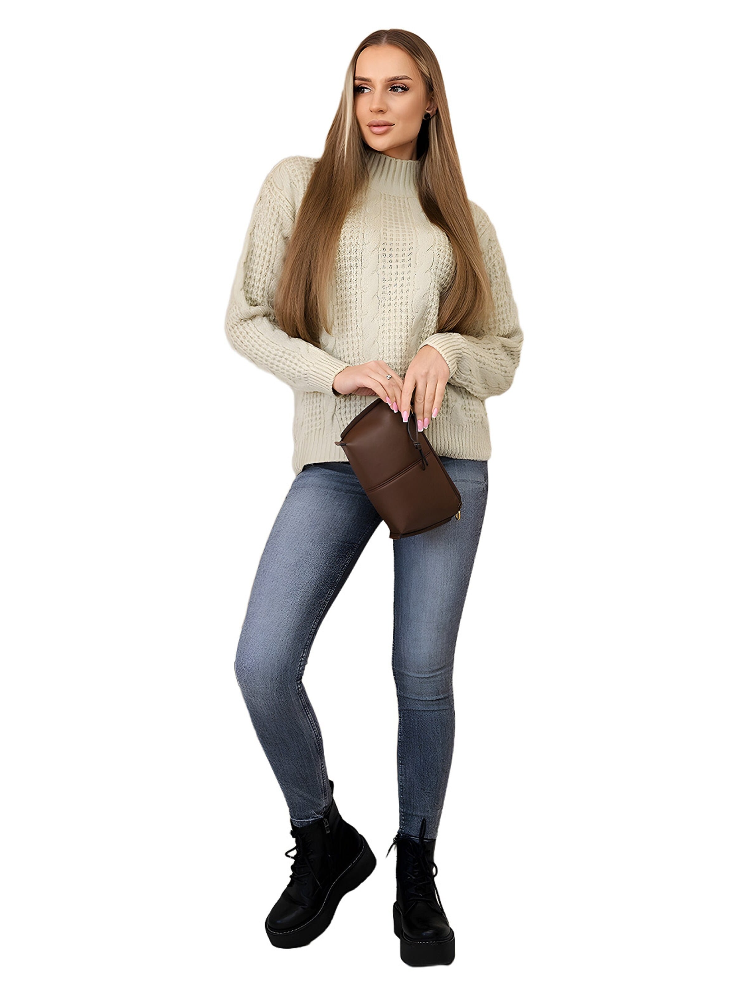 Lumera Sweter w kolorze beżowy