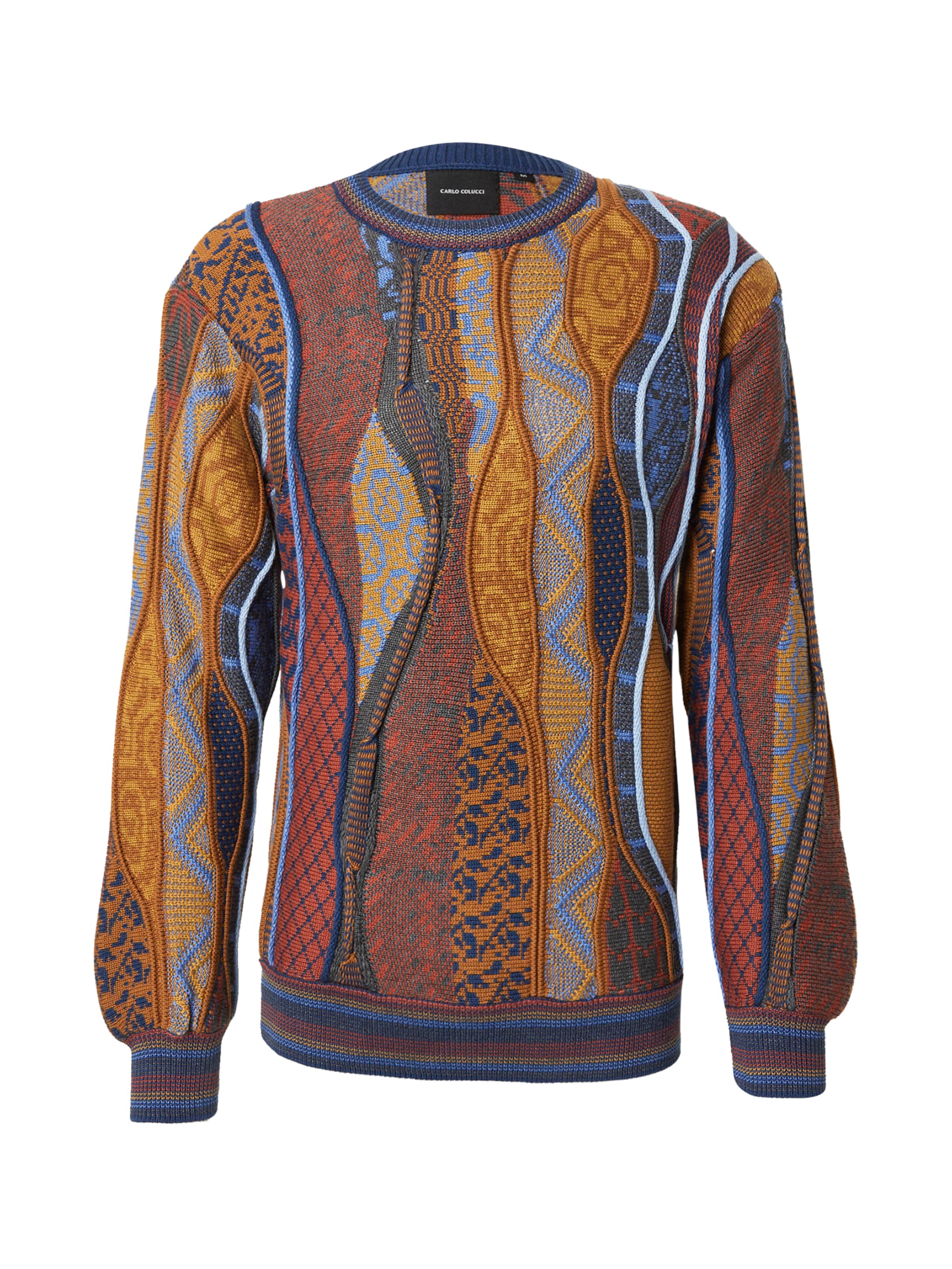 Carlo Colucci Pullover in Orange: Vorderseite