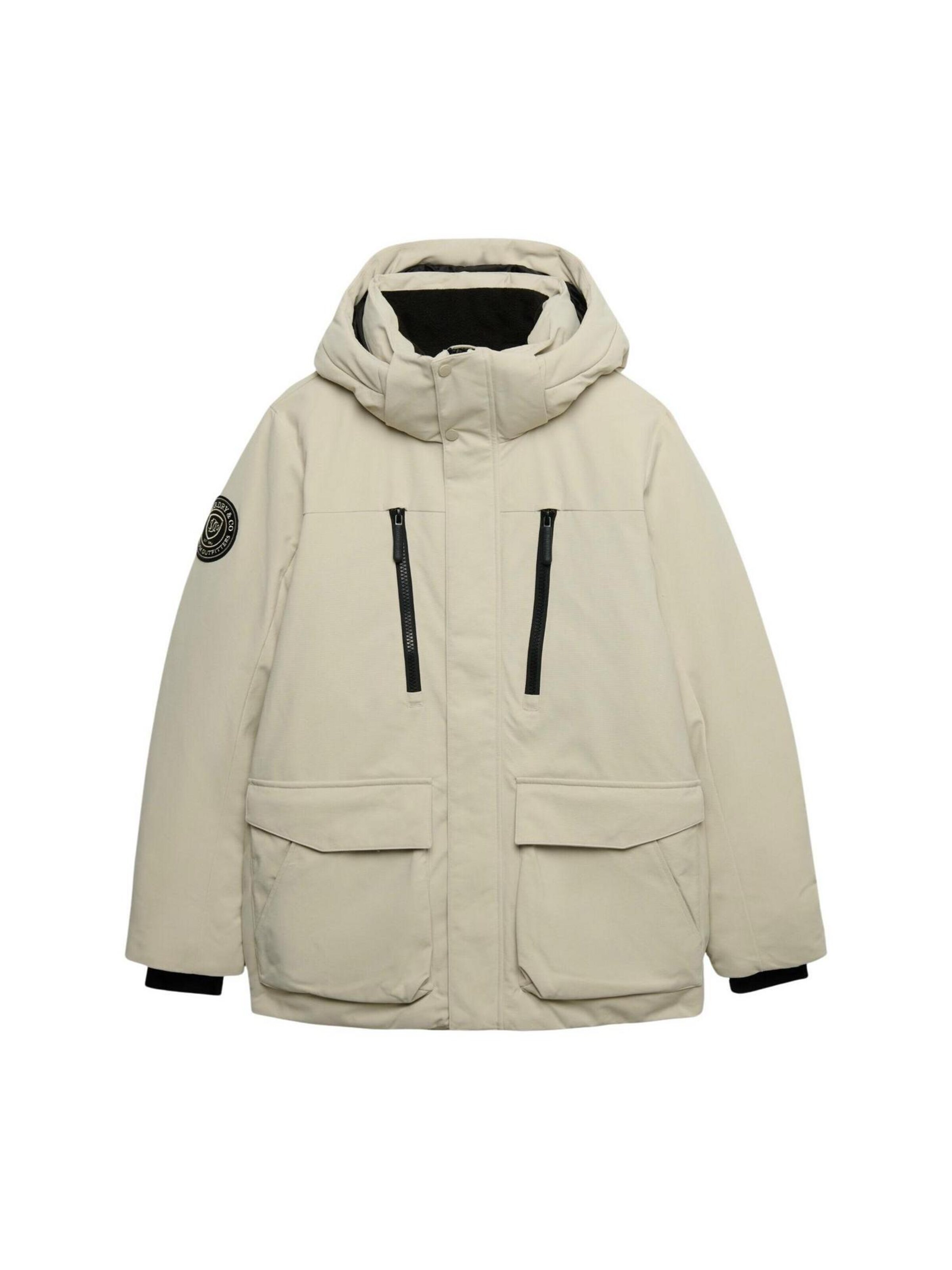 Superdry Winterparka 'City Parka SDM5012434A' in Wit