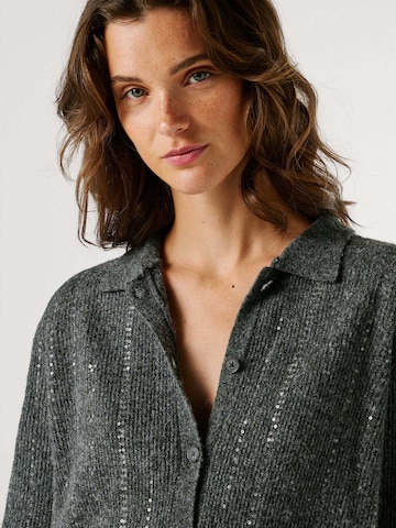 Pepe Jeans Knit cardigan 'ELAINE' in Grey