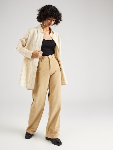 Tommy Jeans Wide Leg Hose in Beige