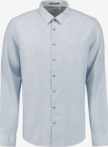 No Excess Regular Fit Hemd in Blau: Vorderseite