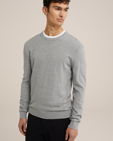 WE Fashion Свитер в Серый: спереди