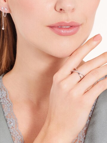 Lucardi Ring in Zilver: voorkant