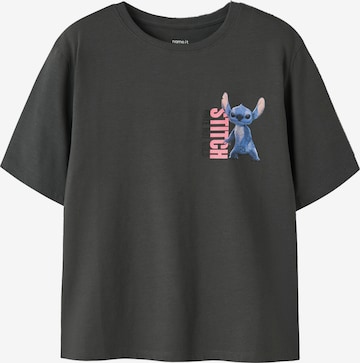 NAME IT Shirt 'NKFJYNIN STITCH' in Black: front