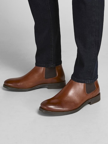 JACK & JONES Chelsea Boots 'Wargo' i brun